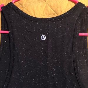 LuLuLemon racerback speckled tank.